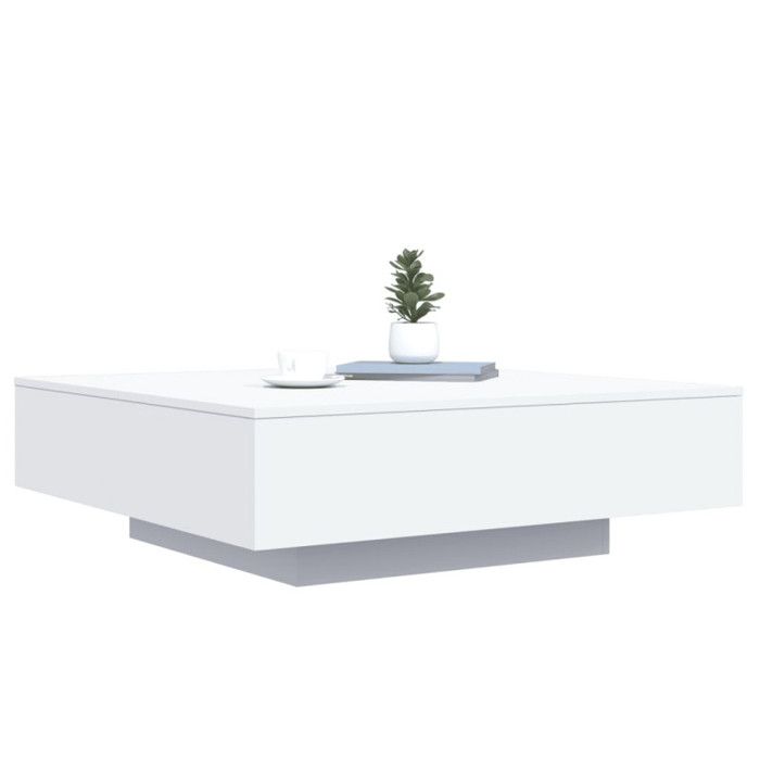 VidaXL Coffee Table White 100x100x31 Cm Engineered Wood 836595
