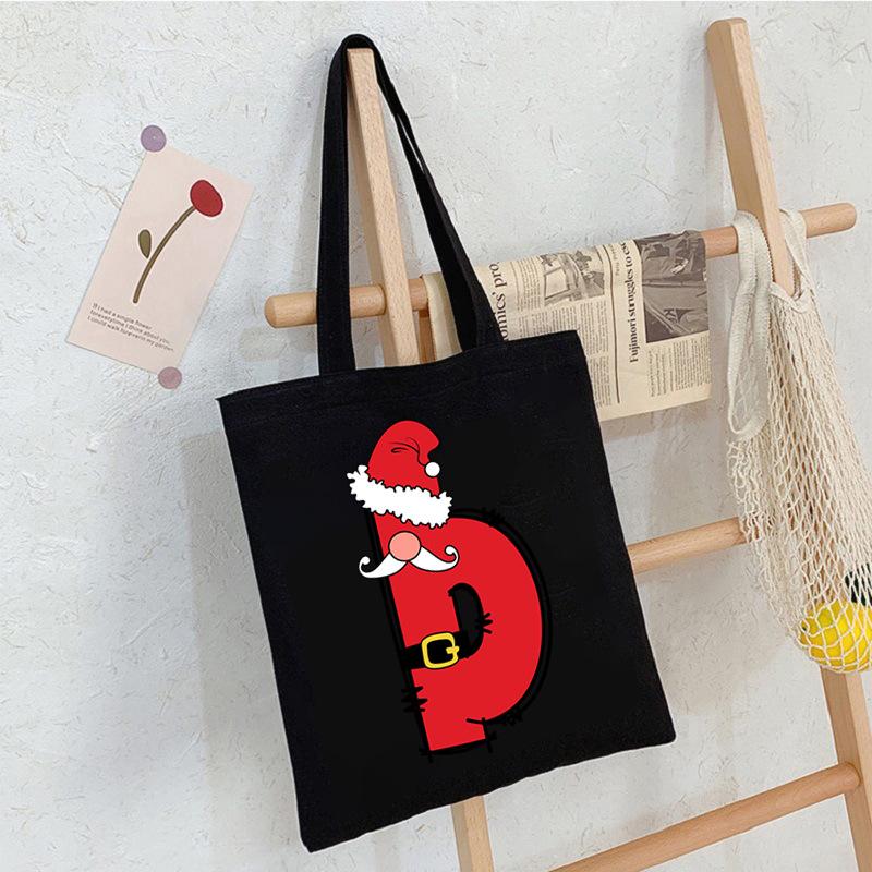 26 Letter Printed Shoulder Bag Commuting To Work Portable Tote Bag