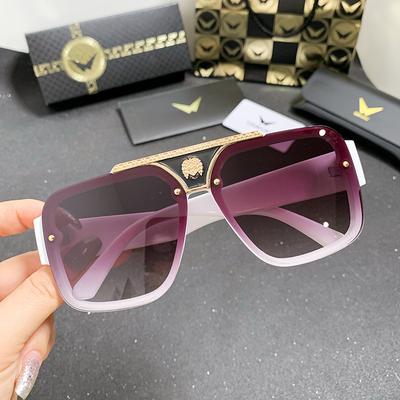 Square Large Frame Sunglasses Trendy Men Retro Hip Hop Dancing Sunglasses Women'S Glasses