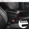 Car Armrest Box Double Layer Front Center Console Black Leather with Charging USB Ports For Suzuki Swift