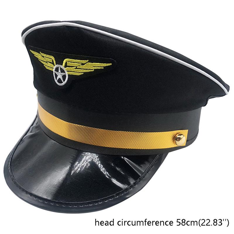 Cap Captain Hats Navy Party Costume Police Sailors Caps Captains Flight Hat