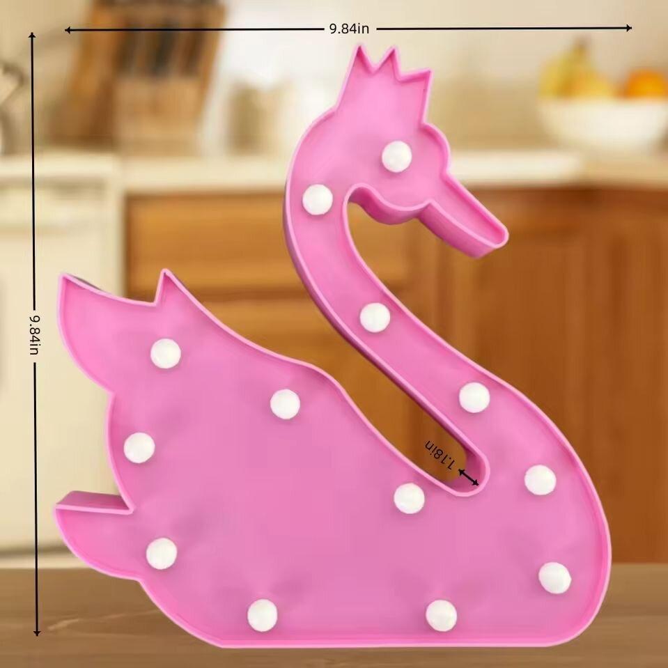 1 STK Kreative LED-förmige Wandleuchte Batteriebetrieben Nachtlicht Innen Dekorationsleuchten Für Schlafzimmer Tisch Strandparty & Fotografie