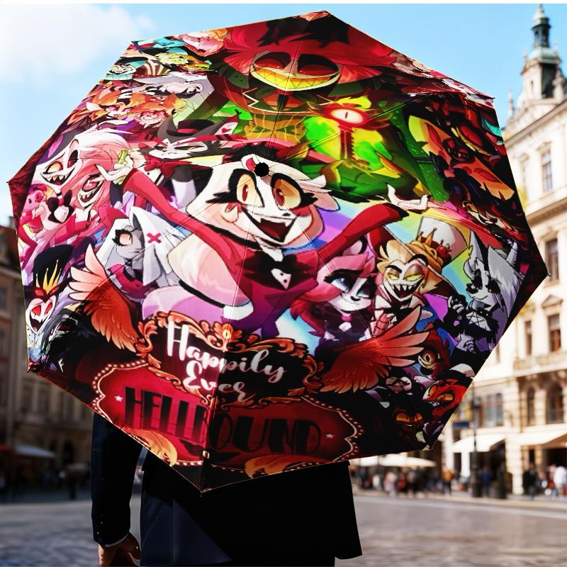 Fantasy Creatures Hotel Umbrella Folding Umbrella, Automatic Umbrella 8-Frame for Travel, Camping Use Gift for Halloween Christmas