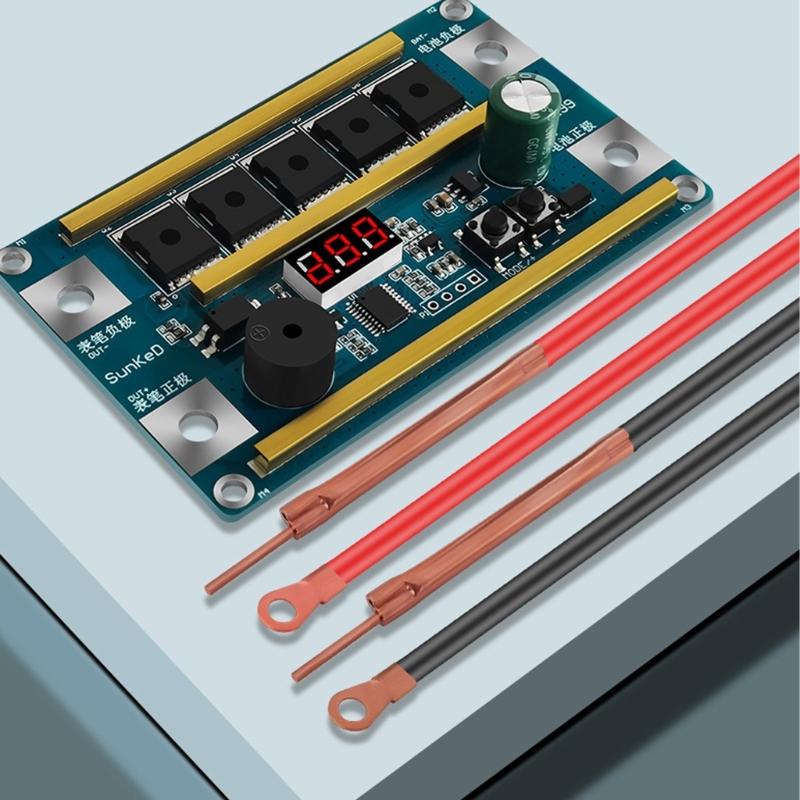 Professional 12V Spots Welder Pen 5 MOS Control Board 99 Gears Adjustable High Current 1500A For Lithium Batteries Repair