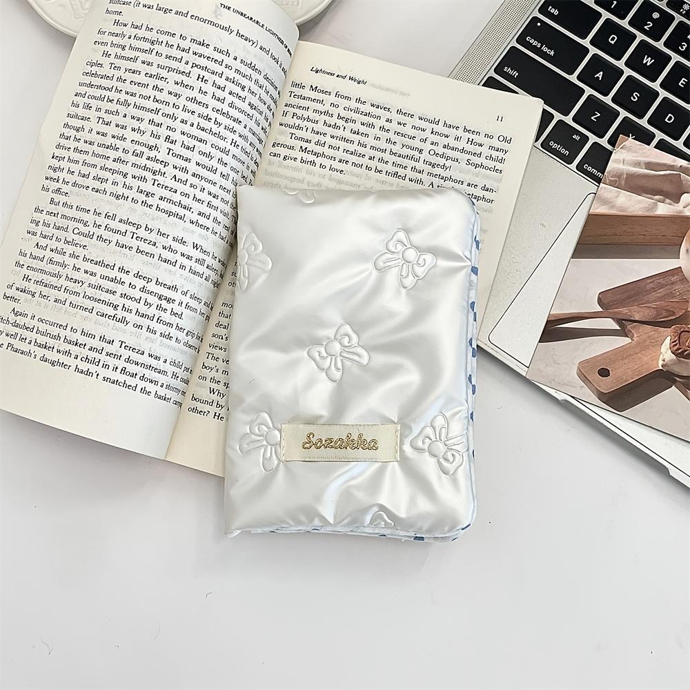 

1pc Korean Style Bowknot Passport Holder, Multi-Functional Organizer Pouch, Portable Storage Bag, Coin Purse, Elegant Print Design for Ideal Choice