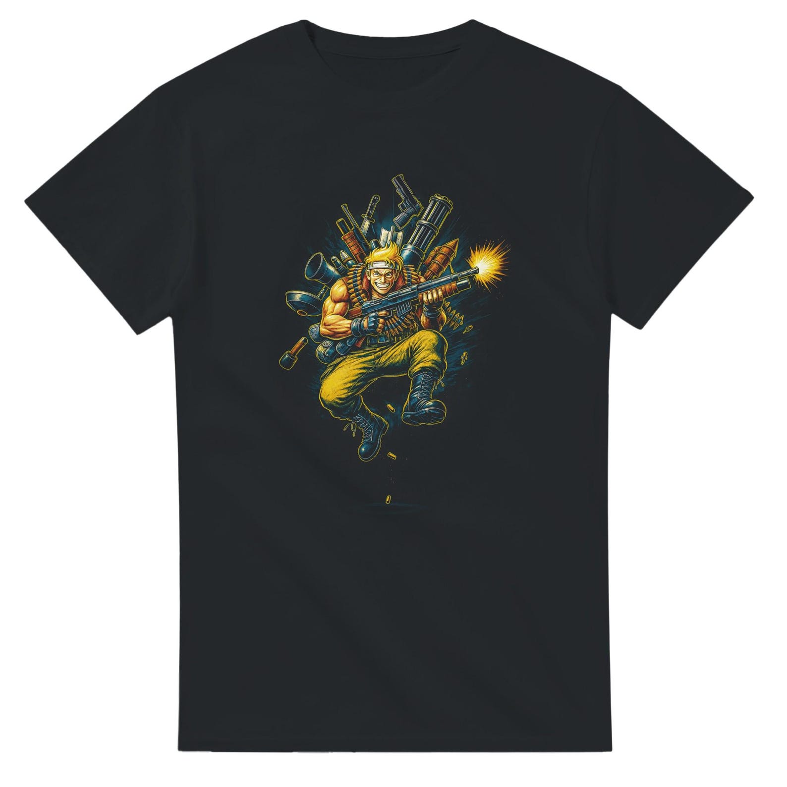 Metal Slug Halftone Heavyweight Unisex Crewneck T shirt | Gildan® 5000 L