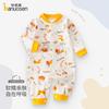 Baby Pure Cotton A-class Jumpsuit New Long Sleeved Cartoon Printed Crawling Clothes for Boys and Girls, Soft and Skin Friendly Clothes