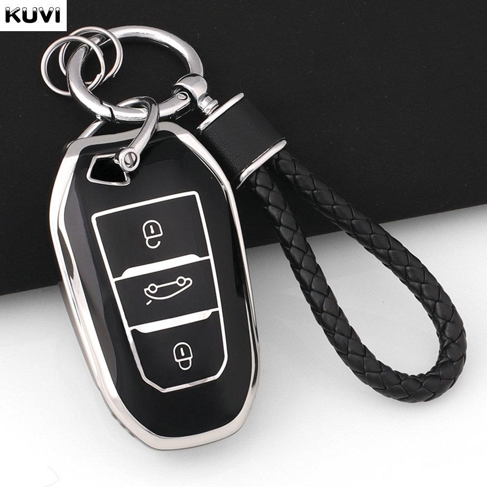 New Tpu Car Key Case Cover Shell Fob For Peugeot 2008 3008 4008 5008 308 408 508 Citroen C1 C2 C4 C6 C3-Xr Picasso Grand Ds3 Ds5