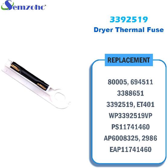 Dryer Heating Element Kit Fit for Kenmore Elite He3 Heating Element 1066002010 11067102310 11068002010 11068002011 11082822102 11082822103