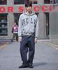 Pol Pclv Double Applique Zip-Up Hoodie_Gray