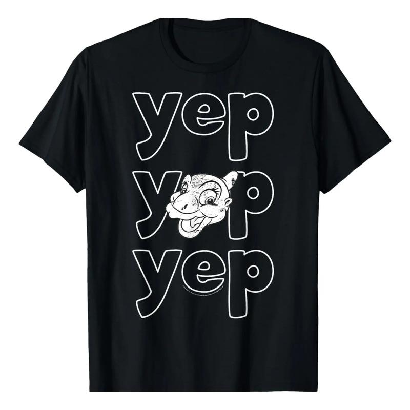 Camiseta Land Before Time Ducky Yep Yep Bubble Text Quote S разноцветный