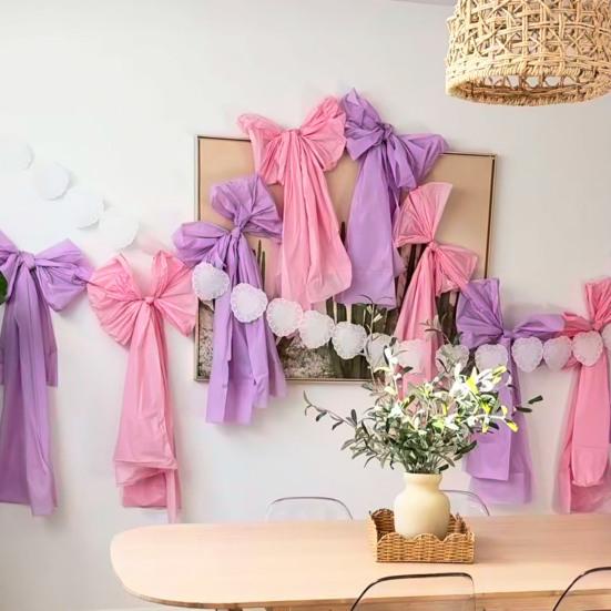 5Pcs 24" Large Bow Plastic Decorative Bow for Gift Wrapping Anniversary Wedding