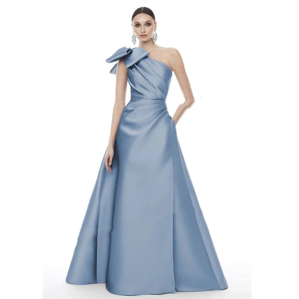Tube top evening dress bow light