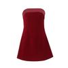 Polyester Spandex Backless Sleeveless Aline Dress For Winter Casual Females