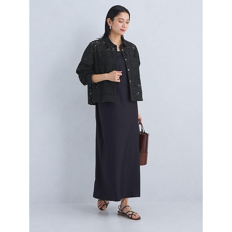 [United Arrows Green Label Relaxing] Cutwork Lace Shirt 35111991536 7900 NAVY(79) FREE