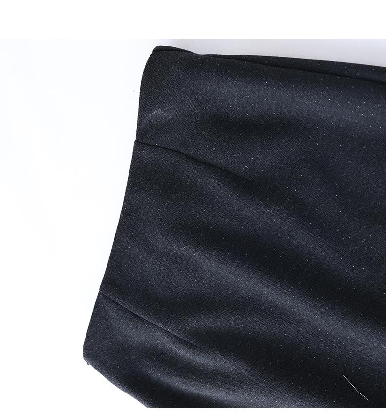 2025 Autumn/Winter Women's Simple Literary Lambswool Midi Pencil Skirt