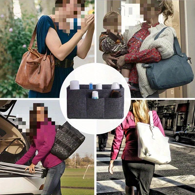 Make-up Organizer Filz-Einsatztasche für Handtasche Reise Innentasche Tragbare Kosmetiktaschen Passen für verschiedene Markenhandtaschen