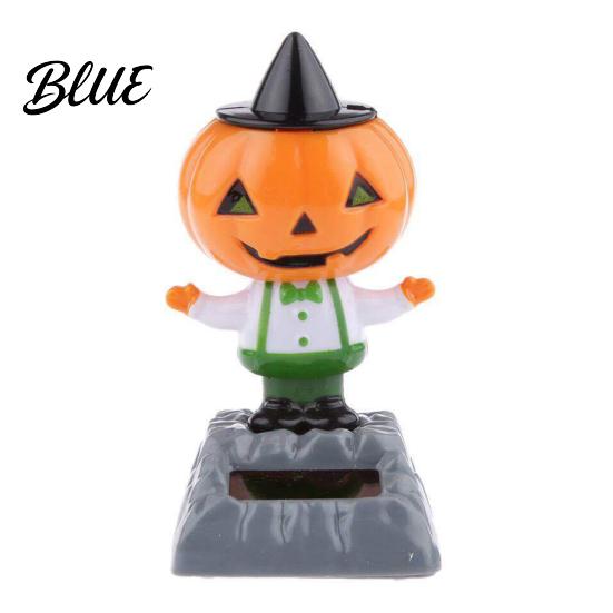Kleines Geschenk für Autobesitzer Solartanzende Kürbispuppe, Halloween Armaturenbrett Dekoration, Gruselige Geist Spaß Konsolen Zubehör Figur Wackelnd