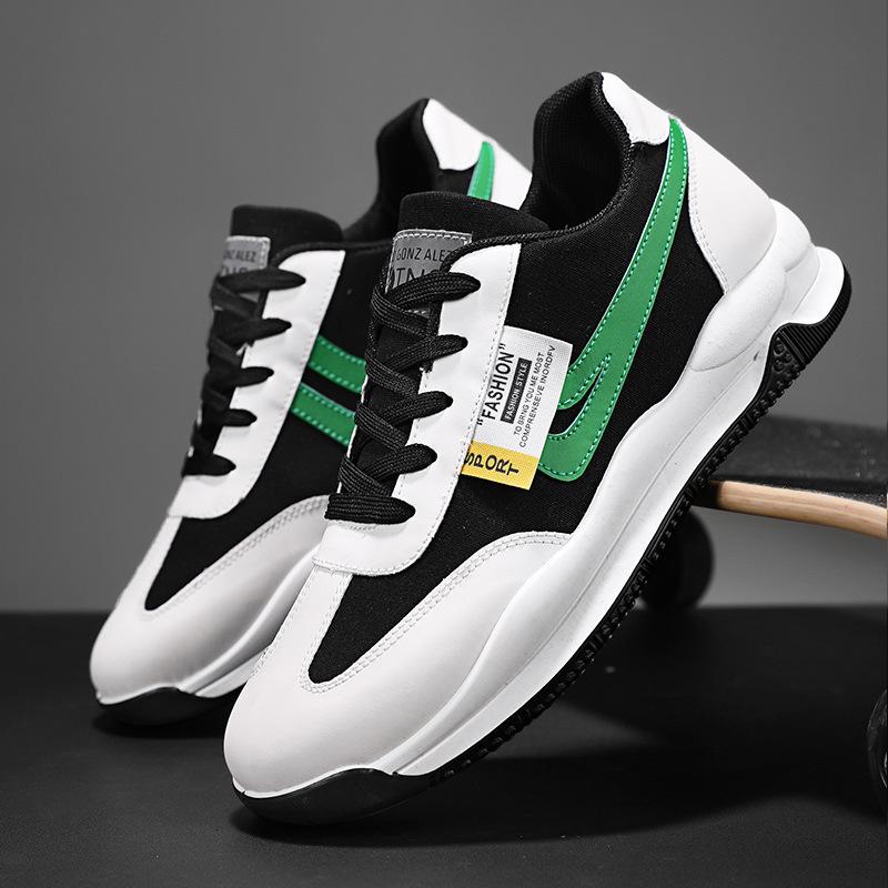 

Новая весенняя мужская обувь дышащая легкая на толстой подошве с цветными блоками повседневная обувь для молодых модная спортивная обувь для мужчин 44