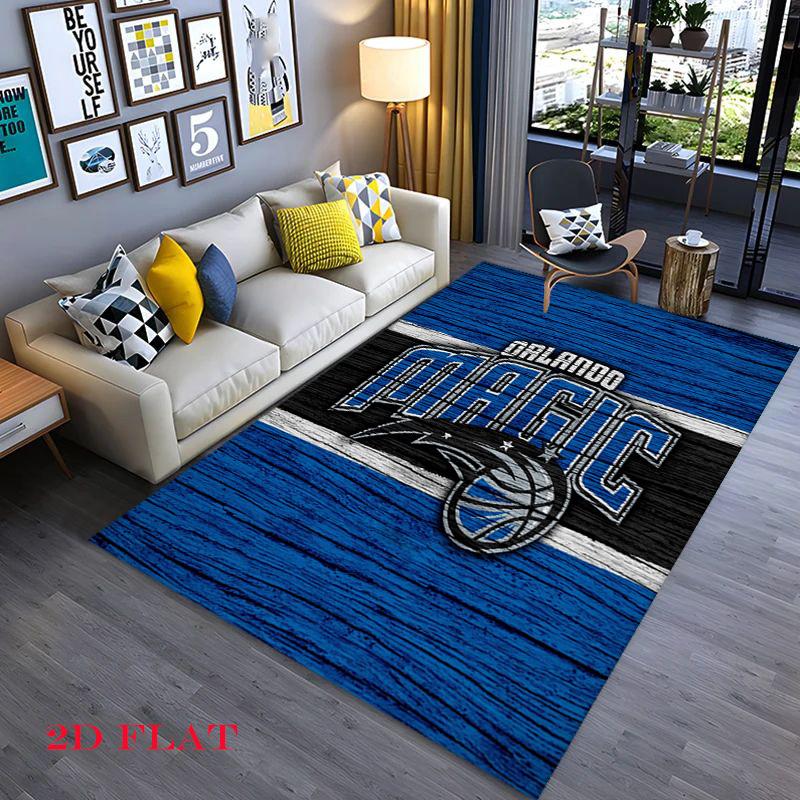 Orlando Magic Blue Logo Print Carpet Suitable For All Seasons Doormat Art Office Chair Cushion Bathroom Mat