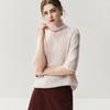 Women's Autumn/Winter Semi-High Neck Cashmere Silk Sweater