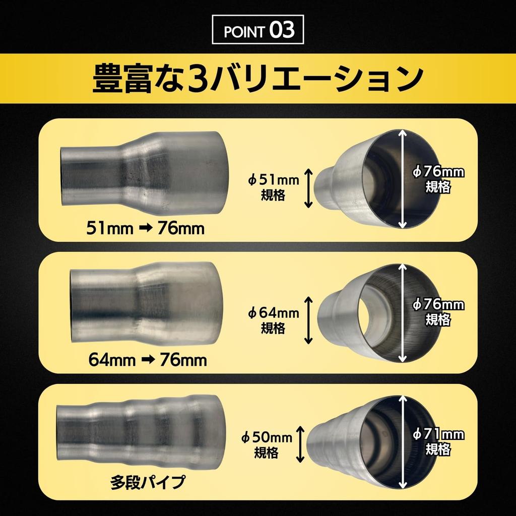 Shymie Motorcycle Muffler, Flange Silencer, Muffler Silencer, Exhaust Conversion Pipe Adapter, Motorcycle, Stainless Steel,
