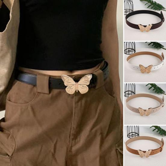 

Ремень для брюк с гладкой поверхностью, украшение для одежды, женский, легко регулируемый, одинарный, круглый, для повседневного ношения