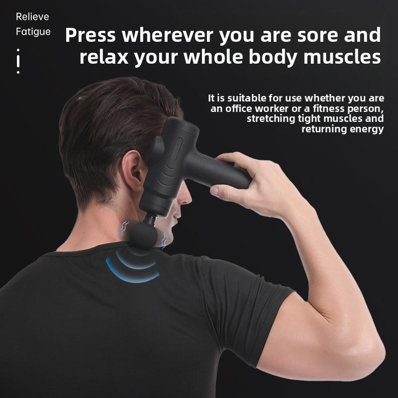 New Fascia Gun Household Massage Gun Mini Electric Muscle Relaxation Massager Rechargeable Massager