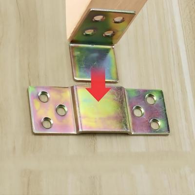 Heavy-Duty Solid Wood Bed Frame Hardware Kit - Includes 2 Sets of Hooks, Buckles, and Screws for Easy Assembly