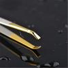 Eyebrow Tweezers Clip Plucking Clips Make Up Tool Stainless Steel Slant Tip Eyes Tweezer Clip for Face Hair Removal High Quality