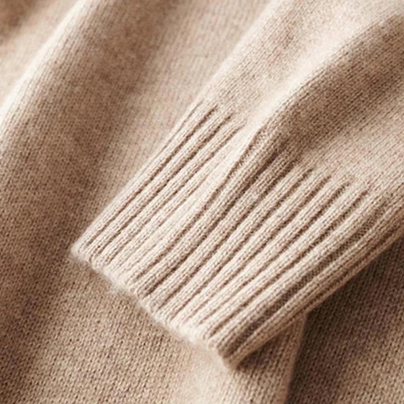 Fleece Sweatshirt Warm Undershirt  Men's Half Turtleneck Long Sleeve Sweater