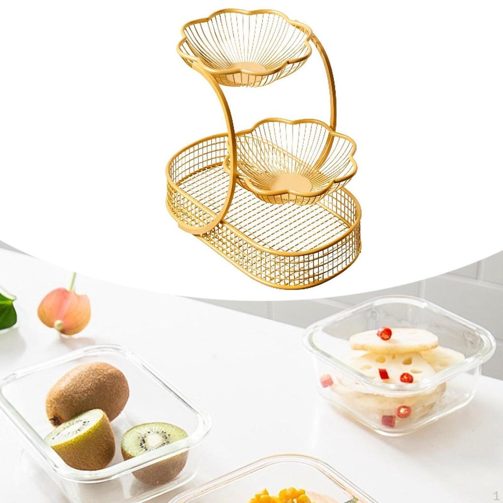 Metall-Obstkorb für Küchenarbeitsplatten, Obst und Gemüse, Ideal für Esstische