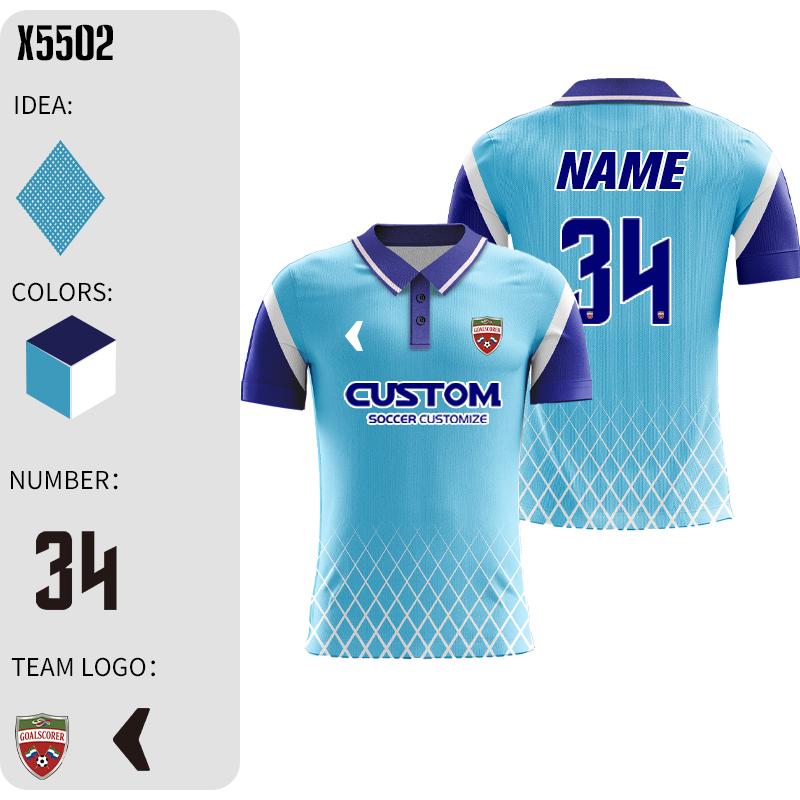 Custom Sublimation Polyester Cheap Soccer Player Shirt Oem Jacquard Training Football T-Shirt Breathable Sportswear X5563