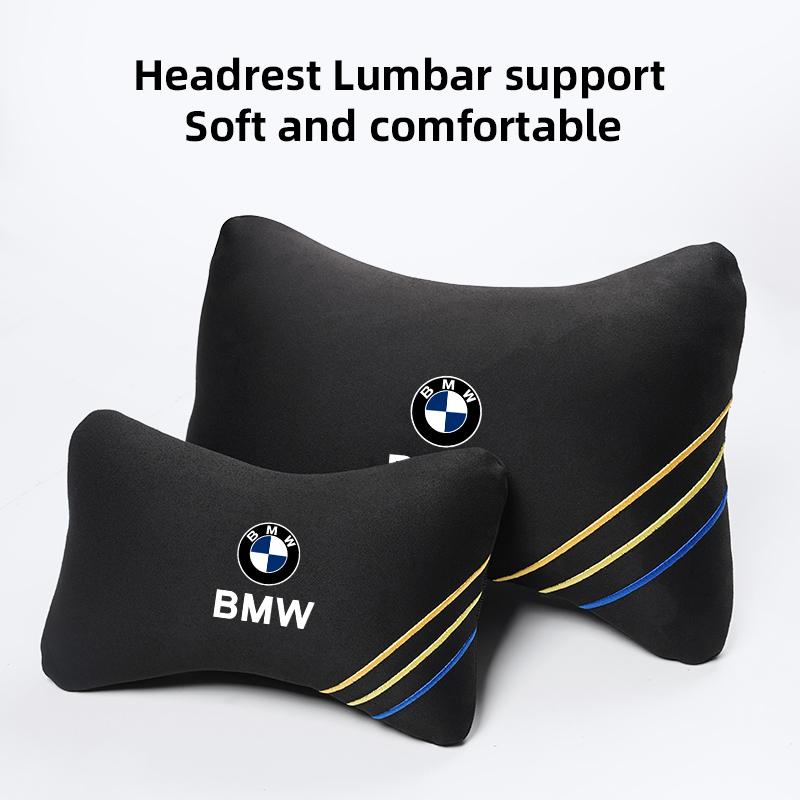 Car Headrest Neck Support Car Pillow Neck Rest Cushion Lumbar Support For BMW E46 E60 E90 E39 E87 E36 E92 E70 E91 X3 X5 X1 X2 X4 TC9