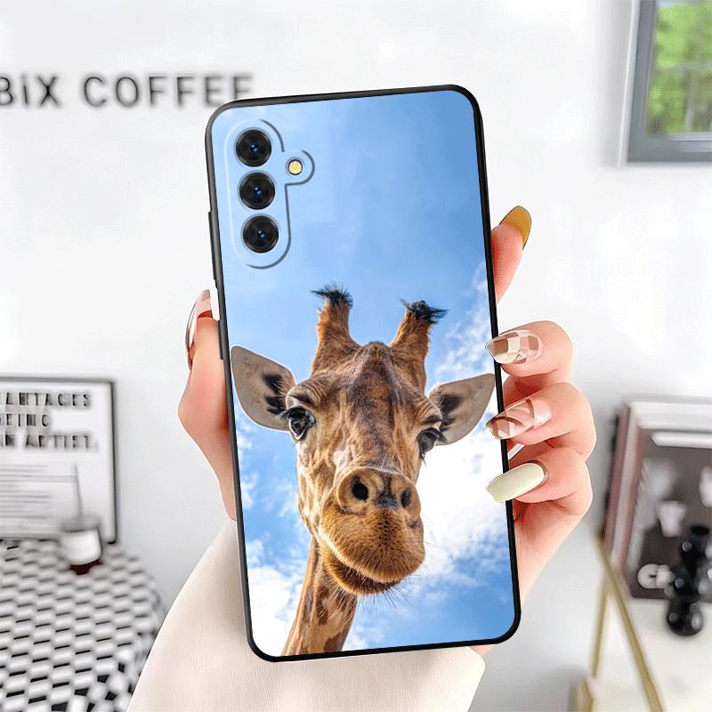 Giraffe Animal Pattern Soft Phone Case for Samsung A17 A37 A57 A16 A26 A36 A56 A15 A25 A35 A55 A14 A24 A34 A54 A13 A23 A33 A53 A