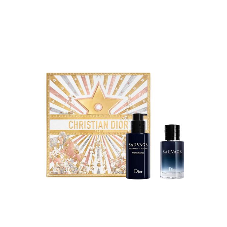 Dior Sauvage Cleanser With Sauvage Eau De Toilette Set Limited Edition Gift Set