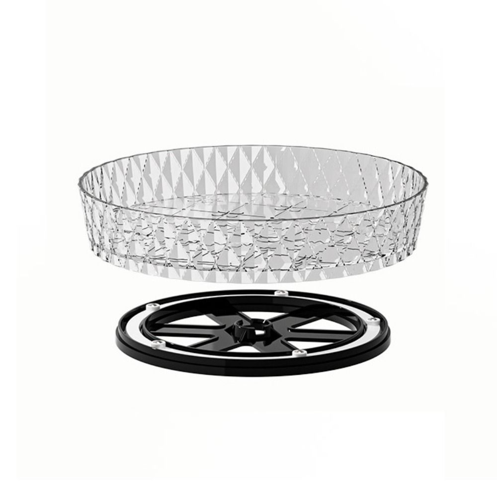 Round Cosmetic Storage Rotating Tray Turntable Desktop Storage Tray Living Room