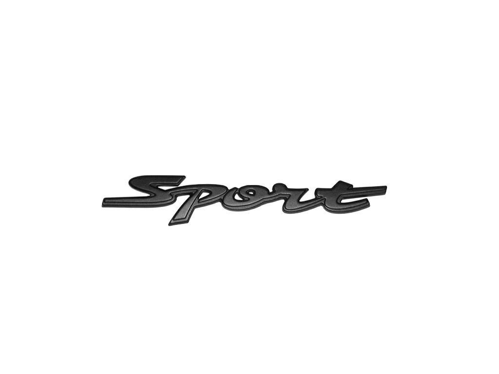 Matte black Swift Sport (ZC32S, ZC33S) Sport emblem чёрный
