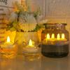 12-48pcs LED Floating Candles Flameless Flickering Tea Lights Candles for Bathtub Swimming Pool Vase Valentine Christmas Decor