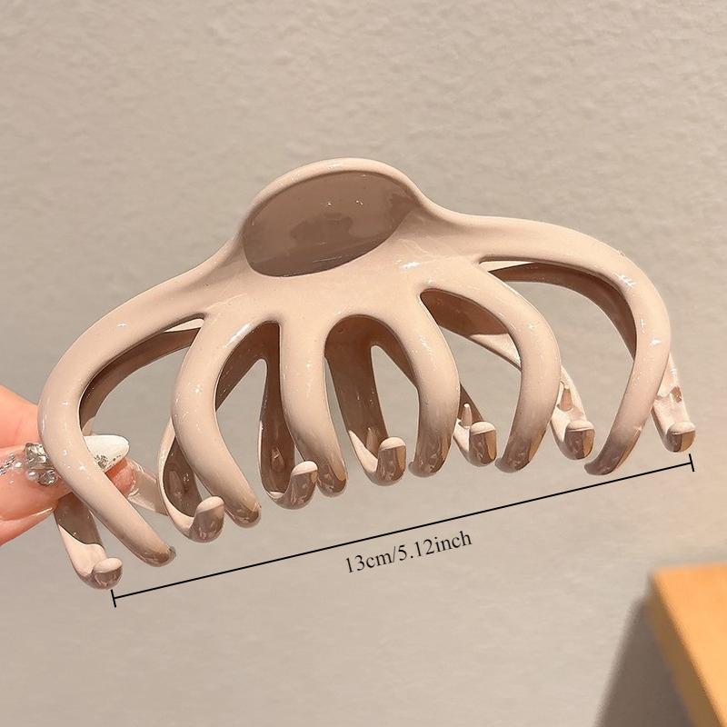 

Extra Large Pumpkin Claw Clip with A High End Feel Hair Clip with A Back of The Head Bun