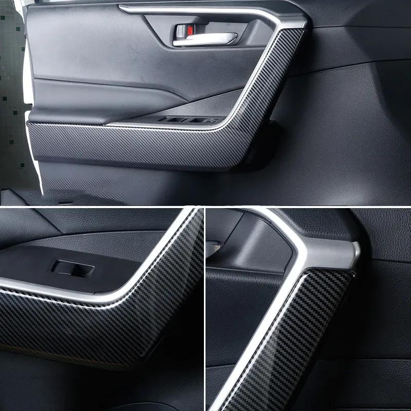 For Toyota RAV4 XA50 -   2024 Interior Car Door Armrest under Frame Strips Decoration Cover Trim ABS Accessories
