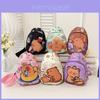 Cartoon Capybara Kids Chest Bag With Breathable Canvas For Kindergarten