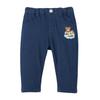 MIKI HOUSE Long Solid Bear Boys and Navy Pants, Color, Stretch, Design, Girls, Baby, Kids, Children's Clothing, 130cm, Blue, 13-3209-141