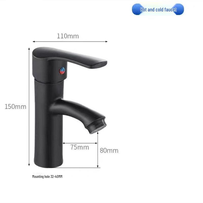 Seven Wolves Black Engineering Mixer Faucet