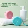 Portable Bathing Brush Hanging Bath Body Scrubber Soap Case Silicone Bathing Brush Massage Bath Brush Hair Tactile Brush