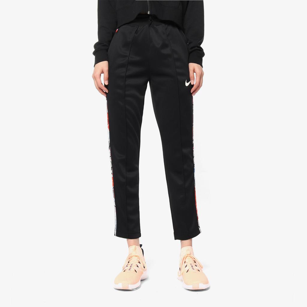 Nike Retro Sports Printed Elastic Straight Leg Casual Pants Women Pants Black CI0317-010
