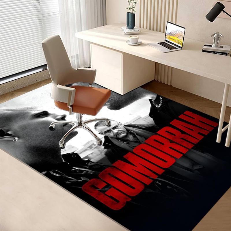 Gomorrah Printed Carpet, Rug for Office Chair Living Room Bedroom Kitchen Room Decor Gifts.