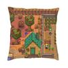 Stardew Valley Karte Kissenbezug Doppelseitig 3D-Druck Videospiele Wurfkissenbezug für Sofa Cooler Kissenbezug Heimdekoration