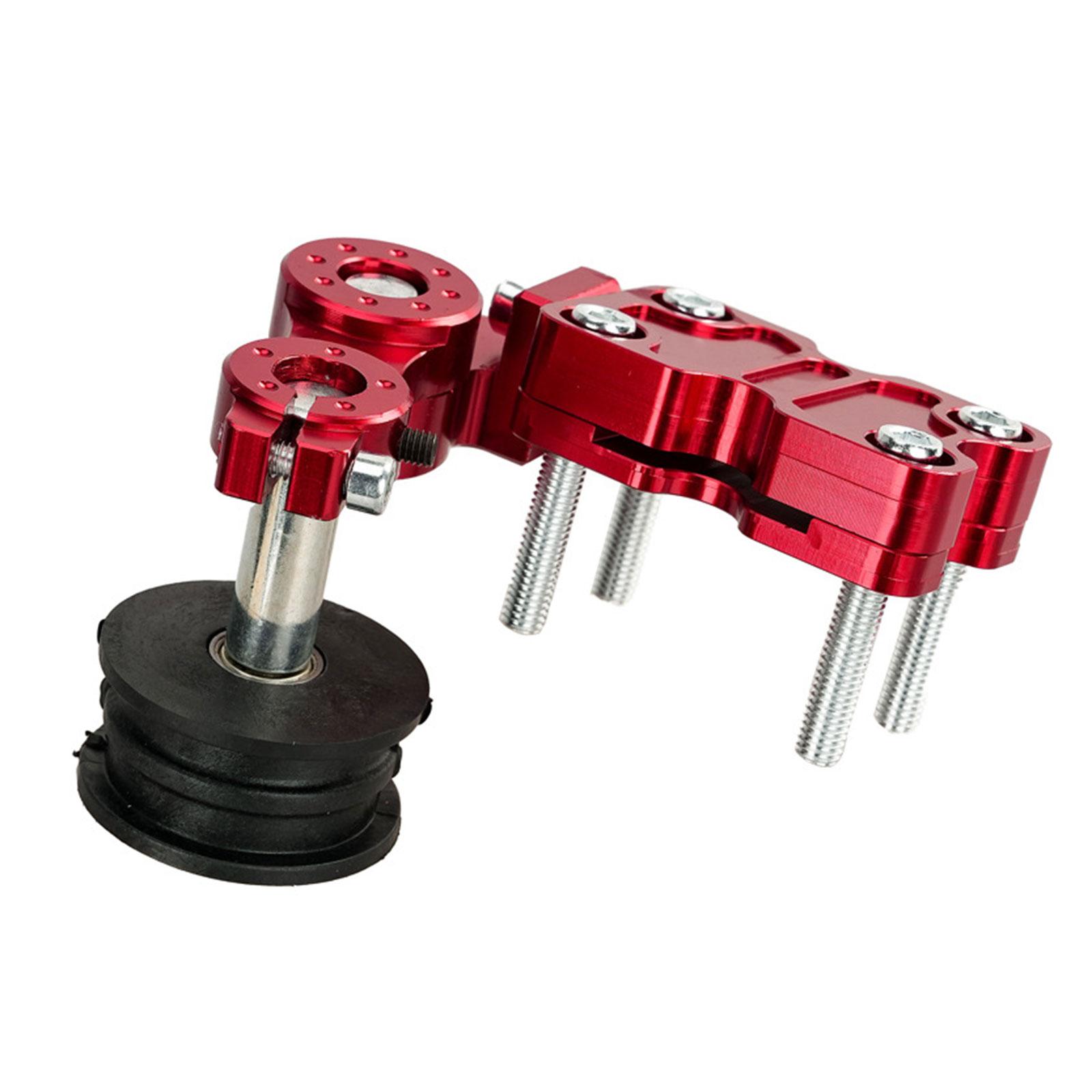 Универсальный алюминиевый натяжитель цепи мотоцикла, фирменный болт регулировки цепи, новый ролик натяжителя цепи для мотоцикла красный