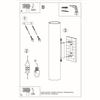 Lagos 2 white wall lamp